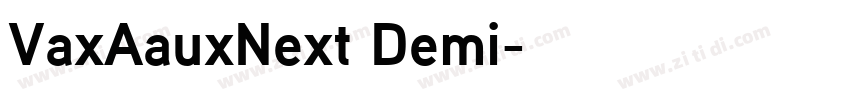 VaxAauxNext Demi字体转换